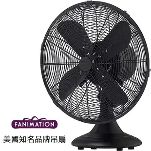 Fanimation Retro Breeze 13.15英吋檯扇(FP6274BL)黑色 適用於110V電壓