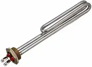 AC 220V 2000W Immersion Heater Submersible Water Heater, Stainless Steel Heating Element Electrical Water Heater Tube 1" BSP