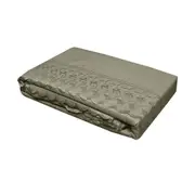 Essentially Home Living Machine Lace Embroidered Sheet Set Single