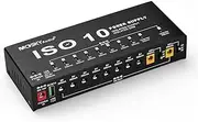GUYOS ISO-10 Portable Guitar Effect Power Supply Station 10 Isolated DC Outputs & One 5V USB Output for 9V 12V 18V Guitar Effects
