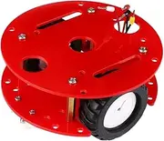 LeeQinersw DIY Robot Car Chassis, Model Frame with 2 Wheels and Science Kit for Hobbyists, Red