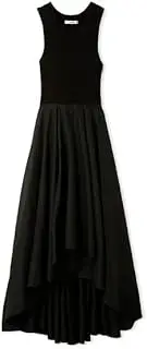 [SNIDEL] SWNO232067 Women's Knit Docking Sheer Dress