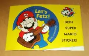Rare! 1990 MILKY WAY candy Nintendo Super Mario Bros promo sticker NES GB SNES 2