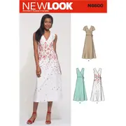 New Look Sewing Pattern 6600 N6600 Misses' Wrap Dress