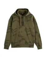 Scotch & Soda Loose Fit Over Dyed All Over Print Hoodie