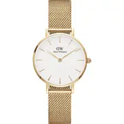 Daniel Wellington Petite Evergold Mesh Strap Watch, 28mm in Gold/Eggshell at Nordstrom One Size