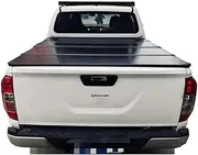 ALCYBD Aluminum Prevent Dust and Water Tri-fold Lid Compatible for Nissan Navara Np300 Frontier D23 Fit Pickup Truck Hard Tonneau Cover