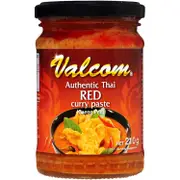 Valcom Authentic Thai Red Curry Paste 210g