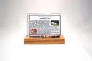 Twist Pen Made With a Hank Williams US Postage Stamp and Wood From Hank's Home