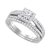 1 CTW-Diamond 3/8CT-CPR BRIDAL SET