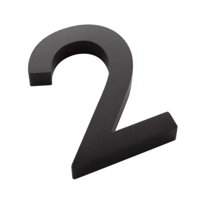 Sandleford 100mm 2 Black Edge Numeral