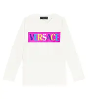 [Versace Kids] Versace Kids Printed cotton jersey T-shirt Y 6 white