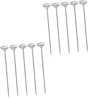 BATHVEVE 200Pcs Head Needles for DIY Crafting Embroidery Sewing Projects Convenient Storage Box Durable Decorative Cross Stitch Pins for Weddings Parties