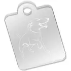 'Labrador Running' Clear Acrylic Keyrings (AK048220)