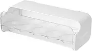 ZENWORYS Wall Mounted Egg Rack 10Grids Refrigerator Side Door Drawer Type Grids Egg Organizer Hanging Egg Holder Storage Box