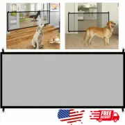 Large Pet Dog Baby Safety Gate Mesh Fence Portable Guard Indoor Home Kitchen net