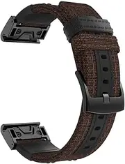 [BKUANE] 22 26MM For Garmin Fenix 6 6X Pro 5 5X Plus 3 HR Enduro MK1 D2 Delta Easyfit Canvas Wrist Strap Quick Release For COROS VERTIX 2