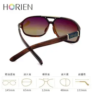 HORIEN海儷恩 飛行員偏光太陽眼鏡 抗UV400 (HN 1102 J99)