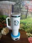 40oz Tumbler Handle and Straw Personalized Laser Engraved Stainless Steel
