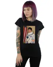 Absolute Cult The Big Bang Theory Women's Howard Wolowitz Rocket Man T-Shirt White Small