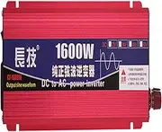1600W 2200W Pure Sine Wave Power Inverter 12V 24V 48V 60V to 220V 230V 240V AC Transformer Voltage Converter Car Inverter, Solar, Outdoor, Home, Car Use /4277 (Color : 12V, Size : 1600W)
