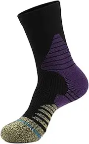 [HAMKVBPR] Soccer Socks Long Socks Football Basketball Running Hiking Sports Anti Slip Socks Outdoor Accessories for Running Gym Workouts