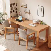 Binfah Classic Design Solid Timber Slab Study Desk in Multiple Color and Sizes