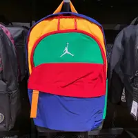 在飛比找蝦皮購物優惠-NIKE AIR JORDAN 紅綠藍黃配色 雙肩包 運動 