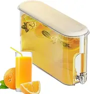 Drink Dispenser for Fridge - Fridge Water Dispenser with Spigot | Leakproof Jug with Lid, Cold Water Pitcher, Lemonade Stand Juice Container for Daily Use