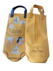 VEUVE CLICQUOT CHAMPAGNE INSULATED COOLER CARRIER TOTE BAGS SLEEVE ORANGE YELLOW