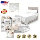 White California King Sheet Set - Luxury Deep Pocket Microfiber - 4PC Bedding