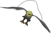Decoy Lifelike Flying Hawk Decoy Bird Deterrent with Hanging Strings Fake Scarer Control Cat Bird for Garden Decoration Garden Decorations