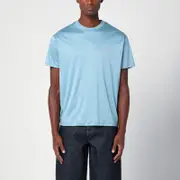 [Valentino] Light blue T-shirt with Vlogo Signature print L Light blue