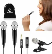 Wootrip [2PCS] Mini Karaoke Microphone, Mini Voice Recording Microphone Portable