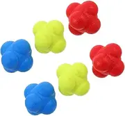 Abaodam 6 Pack Silent Soccer Ball Fitness Ball for Reflex Training Hand Eye Coordination Agility Coordination Training for Boys and Girls Adults