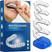 Mouth Guard for Grinding Teeth at Night & Clenching Teeth 2 Size - Upgraded Safety EVA Material Night Guards for Adults & Teens, Reusable Anti-Grinding Dental Guard for Bruxism Protection