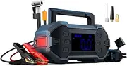 Car Jump Starter 3000A with Air Compressor 12V Portable Battery Jumper for 8.0L Gas & Diesel Engines, Battery Booster Box with Power Bank, High-Efficiency Tire Inflator Emergecy Kit with LED-Lights