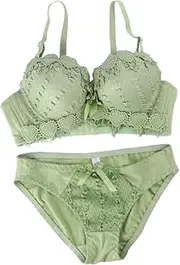 [TINEASUR] Bra Ladies Suits Suits Lace Kit Green