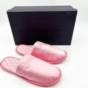 Louis Vuitton Suite Powder Pink Slippers Slides Satin Flat Mule 40-41 US 10-11