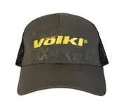 Volkl Trucker Baseball Army Hat – Olive/Neon Yellow