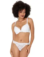 [Pleasure State] My Fit Lace Thong in White