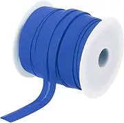 uxcell 1/2 Inch Single Fold Bias Tape Polyester Continuous Bulk Bias Tape for Sewing, Seaming Quilting Hemming Binding Crafts (Bright Blue 25 Yards)