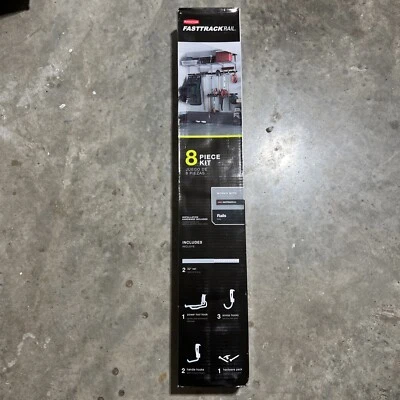 Rubbermaid Fast Track Rail Dash Eight Piece Kit Brand New