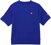 [Champion] TECH Weave Terry C3-BG002 Men's Sweatshirt, Short Sleeve, 100% Polyester, Quick Drying, Stretch, Antibacterial, Embroidery, Rubber Print