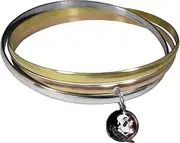 [Siskiyou] NCAA Womens Tri-Color Bangle Bracelet