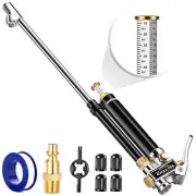 Heavy Duty Tire Inflator with Pressure Gauge, 16.5 Inch Extended Dual Head...