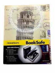New Homesafe BookSafe - Disguised Secure Lock Box - Presents as A PISA Hardcover