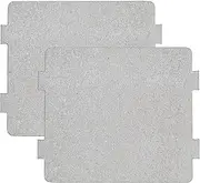 [HeyNana] 2 Pieces waveguide Cover - mica Plate for Microwave - Microwave ovens, Replacement Plate for Accessories 9.9 x 10.8 cm