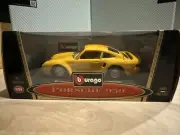 Bburago Porsche 959 Turbo Yellow New In Box - 1:24 Die cast Car