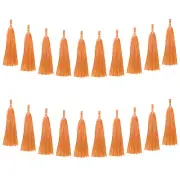 20-Pack Tassel Garland Banner with Rope Tissue Paper for Anniversary Orange